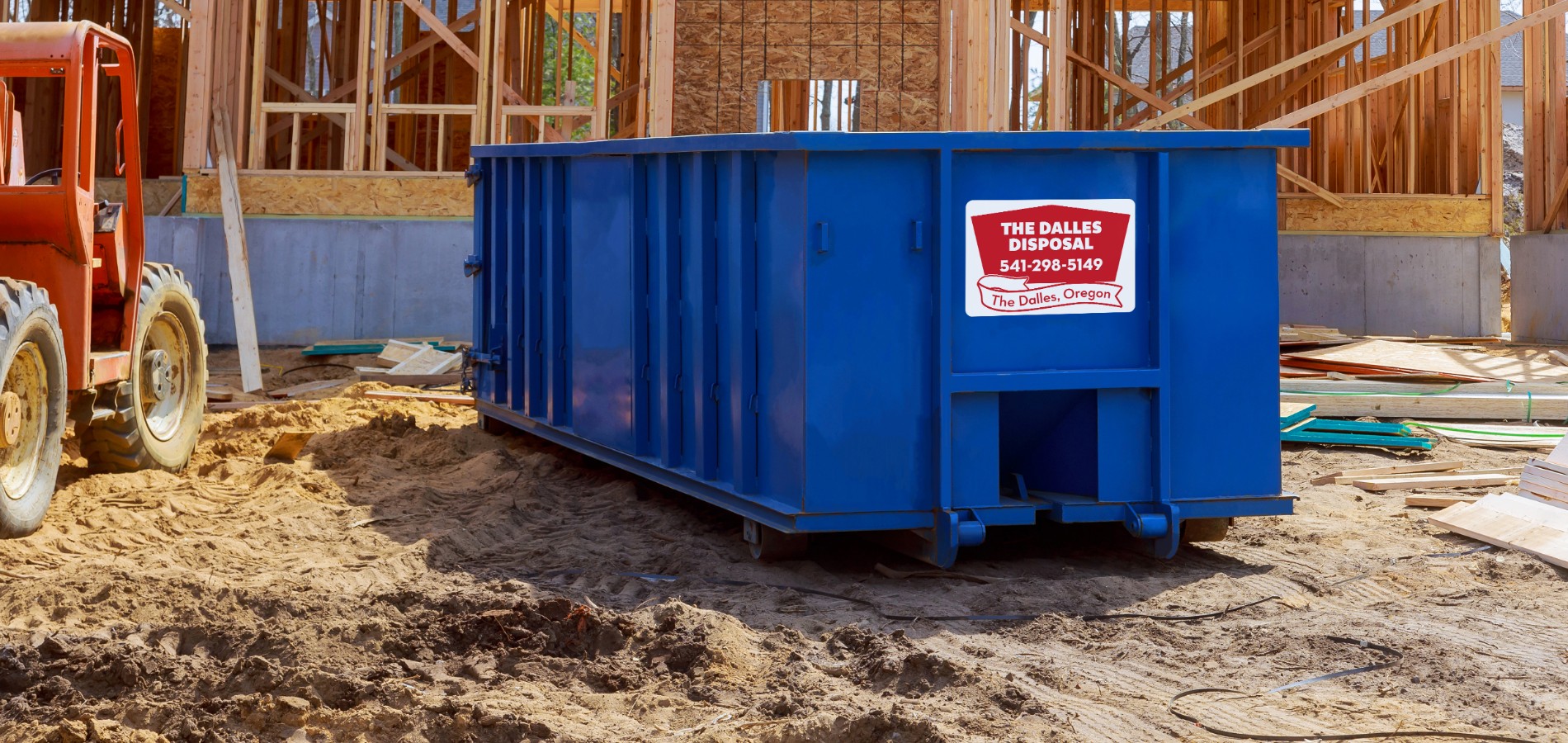 The Dalles Disposal drop box container.